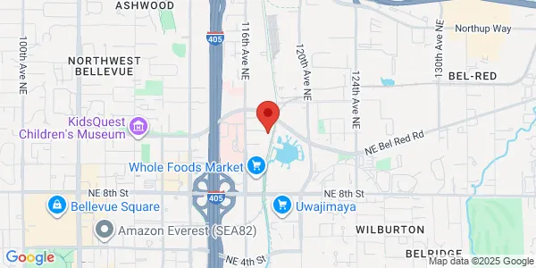Map of 1240 116th Ave NE Ste 102 Bellevue, WA 98004