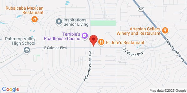 Map of 1440 E Calvada Number Ste 700 Pahrump, NV 89048