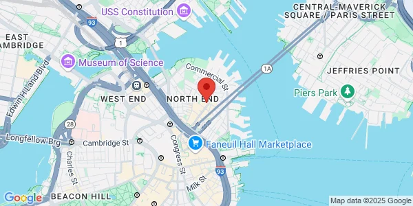 Map of 332 Hanover St Boston, MA 02113