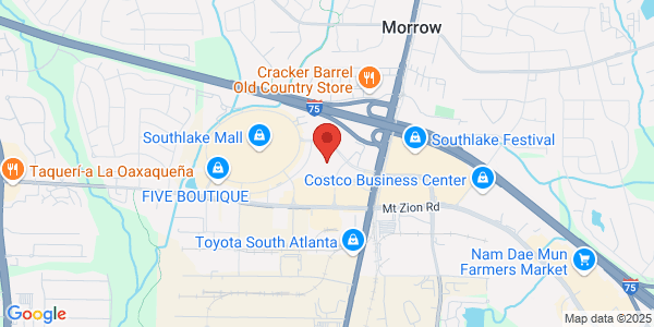 Map of 1395 Southlake Pkwy Morrow, GA 30260