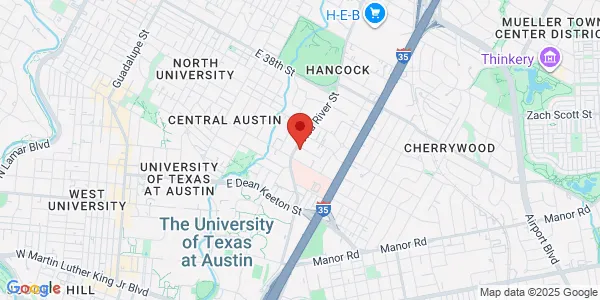 Map of 3221 Red River St Austin, TX 78705
