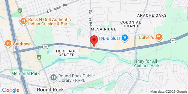 Map of 1240 East Palm Valley Blvd Round Rock, TX 78664