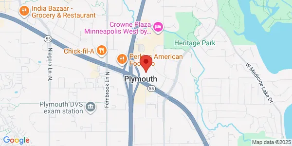 Map of 2855 Campus Dr Ste 570 Plymouth, MN 55441
