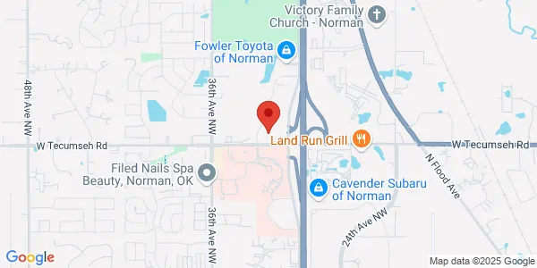 Map of 3201 W Tecumseh Rd Ste 100 Norman, OK 73072