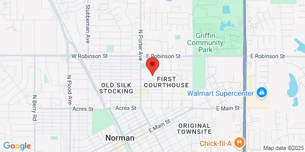 Map of 901 N Porter Ave Norman, OK 73071