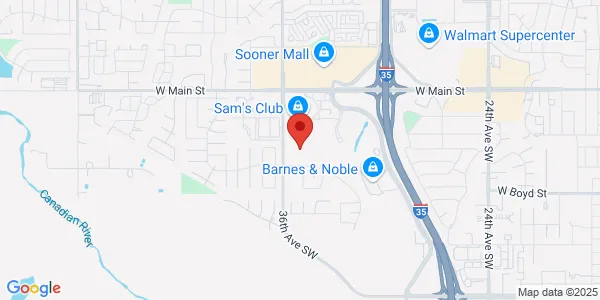 Map of 3300 HealthPlex Pkwy Norman, OK 73072