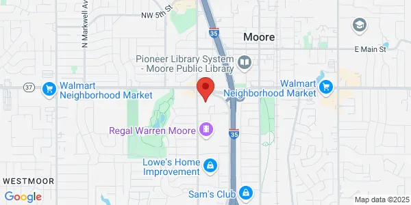 Map of 700 S Telephone Rd Moore, OK 73160