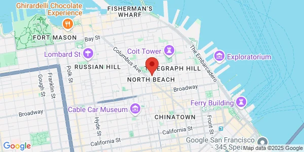 Map of 1520 Stockton St San Francisco, CA 94133
