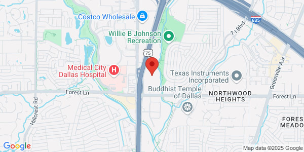 Map of 11970 N Central Expy Ste 100 Dallas, TX 75243