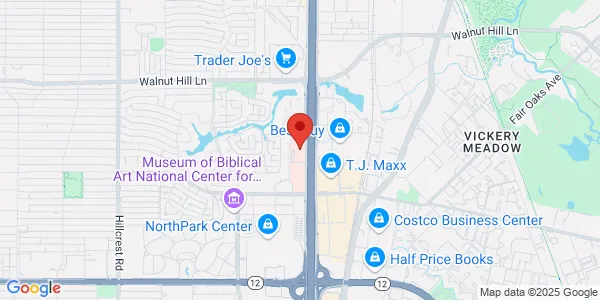 Map of 9301 North Central Expy Ste 170 Dallas, TX 75231