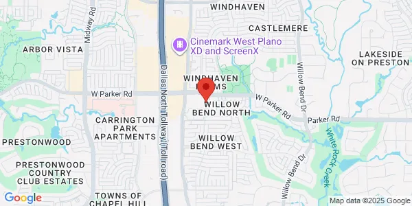 Map of 5924 W Parker Rd Ste 100 Plano, TX 75093