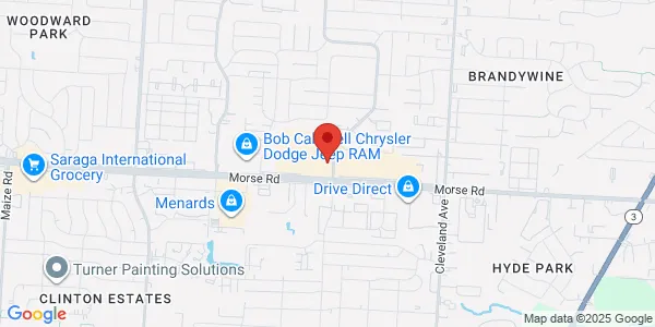 Map of 4560 Morse Centre Rd Columbus, OH 43229