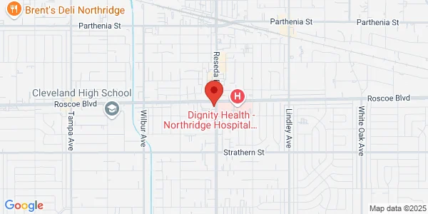 Map of 8227 Reseda Blvd Reseda, CA 91335