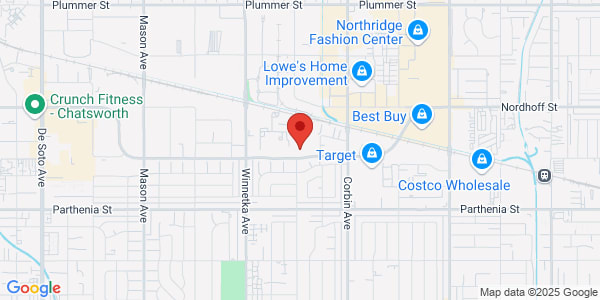 Map of 19871 Nordhoff St Northridge, CA 91324