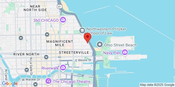 Map of 680 N Lakeshore Dr Ste 924 Chicago, IL 60611