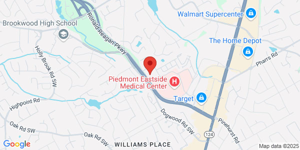 Map of 1608 Tree Ln Bldg D, Ste 400 Snellville, GA 30078
