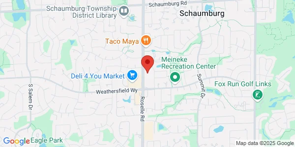 Map of 455 S Roselle Rd Schaumburg, IL 60193