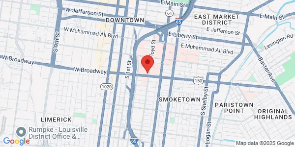 Map of 676 S Floyd St Louisville, KY 40202