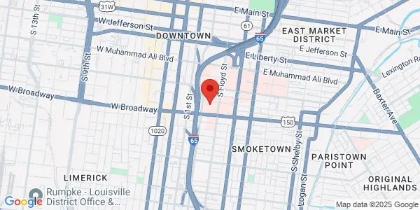 Map of 210 E Gray St Ste 900 Norton Healthcare Louisville, KY 40202