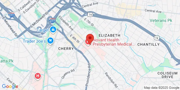 Map of 1718 E 4th St Ste 307 Charlotte, NC 28204