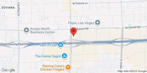 Map of 6590 S Rainbow Blvd Ste 250 Las Vegas, NV 89118