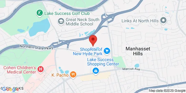 Map of 1 Delaware Dr New Hyde Park, NY 11042