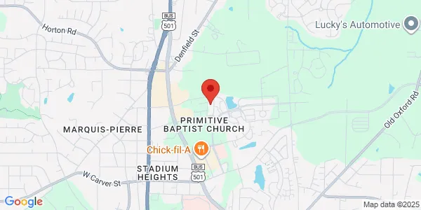 Map of 4113 Capitol St Ste A Durham, NC 27704