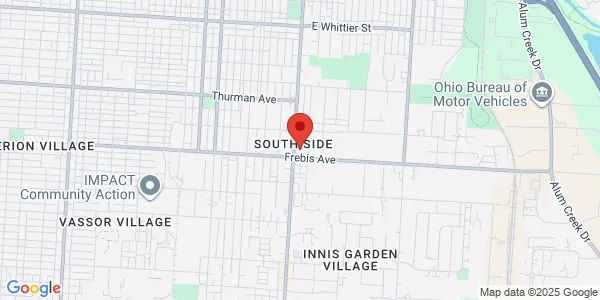 Map of 1500 Lockbourne Rd Columbus, OH 43206