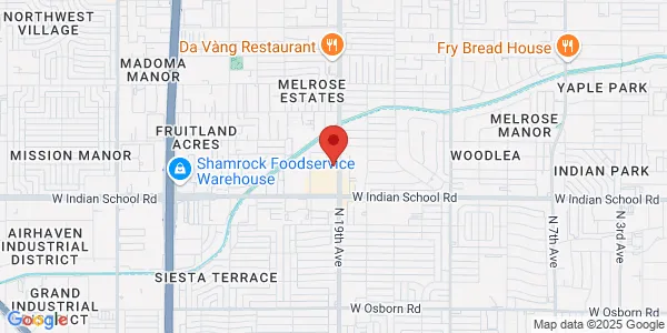 Map of 1940 W Indian School Rd Ste 1 Phoenix, AZ 85015