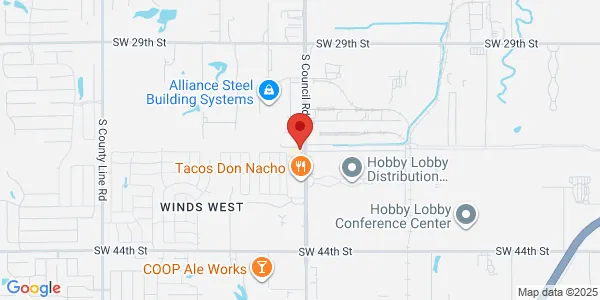 Map of 3623 S Council Rd Oklahoma City, OK 73179