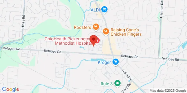 Map of 1010  Refugee Rd Pickerington, OH 43147