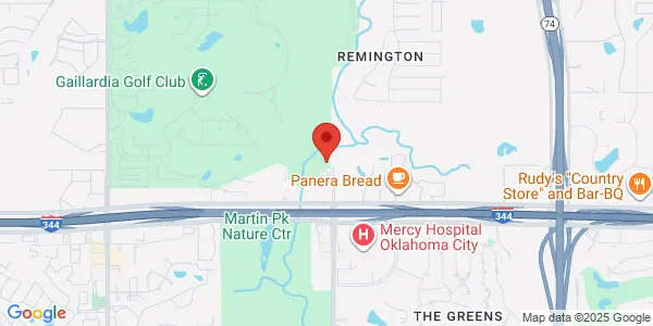 Map of 13921 N Meridian Oklahoma City, OK 73134