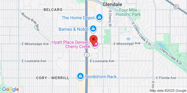 Map of 4100 E Mississippi Ave Ste 110 Glendale, CO 80246