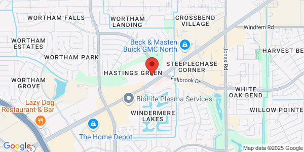 Map of 11770 Fm 1960 W Houston, TX 77065