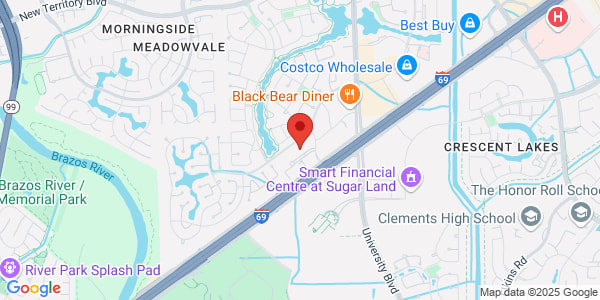 Map of 6921 Brisbane Ct Ste 110 Sugar Land, TX 77479