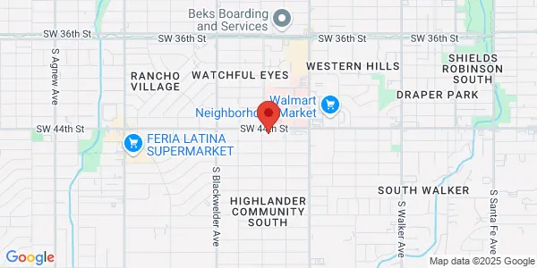 Map of 1044 SW 44th Ste 350 Oklahoma City, OK 73109