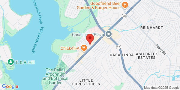 Map of 9219 Garland Rd Ste 2107 Dallas, TX 75218