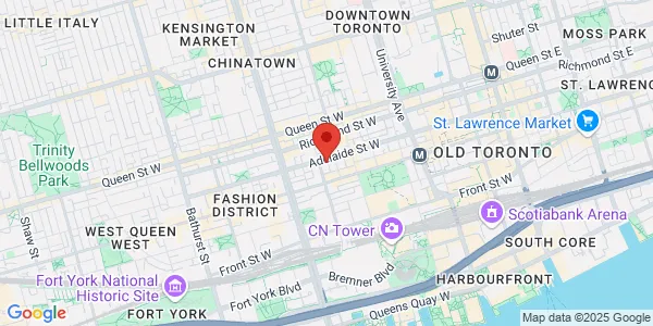 Map of Toronto, ON M5V 1P9 Canada