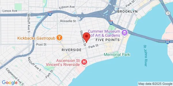 Map of 2345 Forbes St Jacksonville, FL 32204