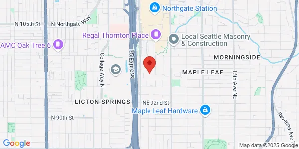 Map of 9709 3rd Ave NE Seattle, WA 98115