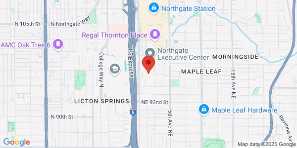 Map of 9709 3rd Ave NE Seattle, WA 98115