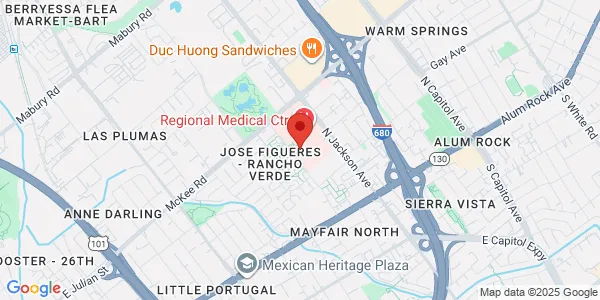 Map of 200 Jose Figueres Ave Ste 485 San Jose, CA 95116