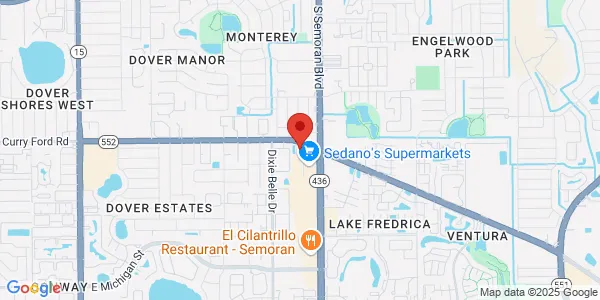 Map of 1718 Woolco Way Orlando, FL 32822