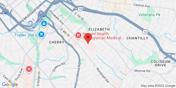Map of 250 N Caswell Rd Ste  200A Charlotte, NC 28207