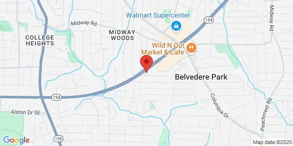 Map of 3375 Memorial Dr Decatur, GA 30032