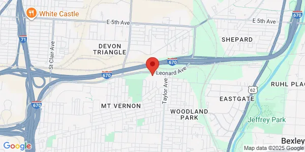 Map of 543 Taylor Ave Columbus, OH 43203