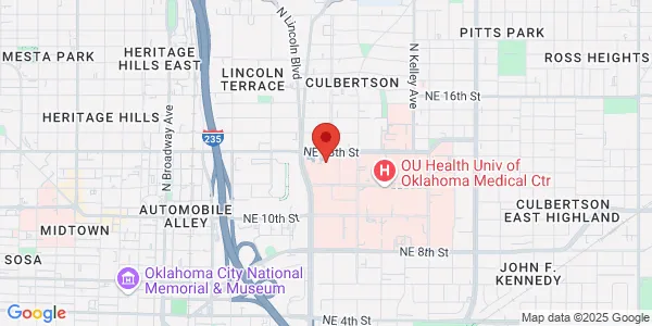 Map of 700 NE 13th St Oklahoma City, OK 73104