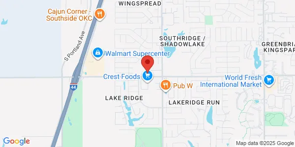 Map of 3025 SW 104th St Oklahoma City, OK 73159