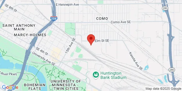 Map of 1800 Elm St Se Minneapolis, MN 55414