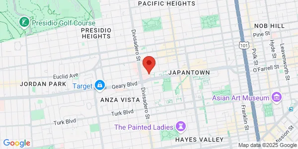 Map of 2205 Post St San Francisco, CA 94115